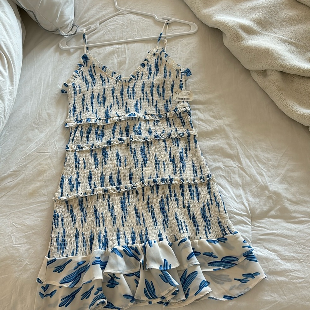 THE IMPECCABLE PIG white and blue dress